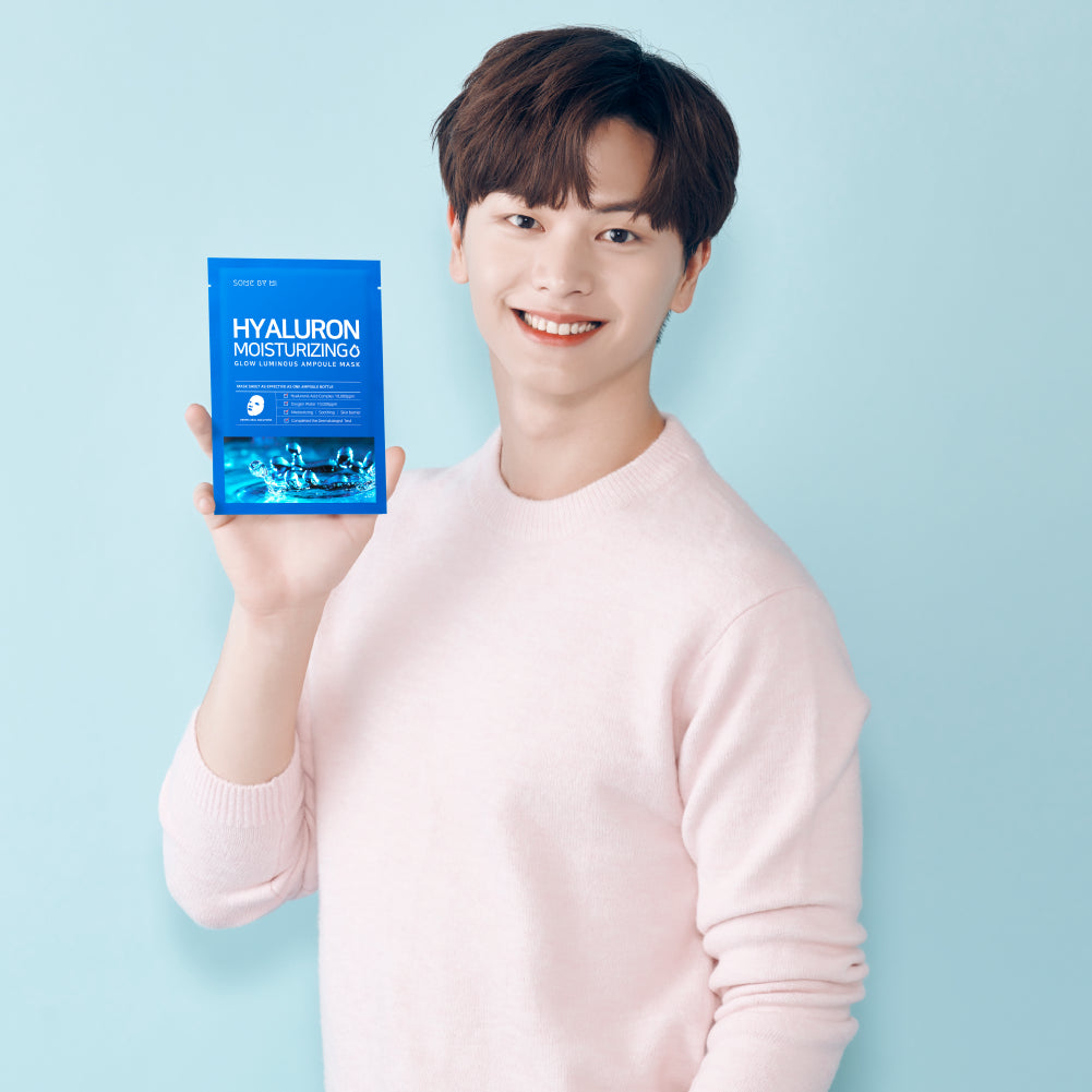 Hyaluron Moisturizing - Glow Luminous Ampoule Mask - Moisturizing Sheet Mask - 25g