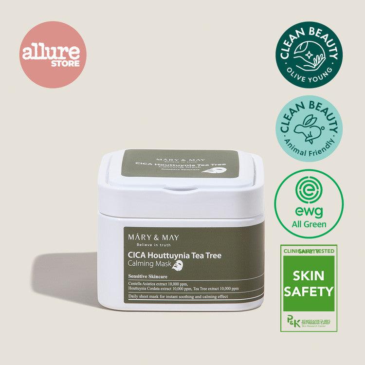 Mary&May - Cica Houttuynia Tea Tree Calming Mask - Soothing Face Mask Set - 30pcs.
