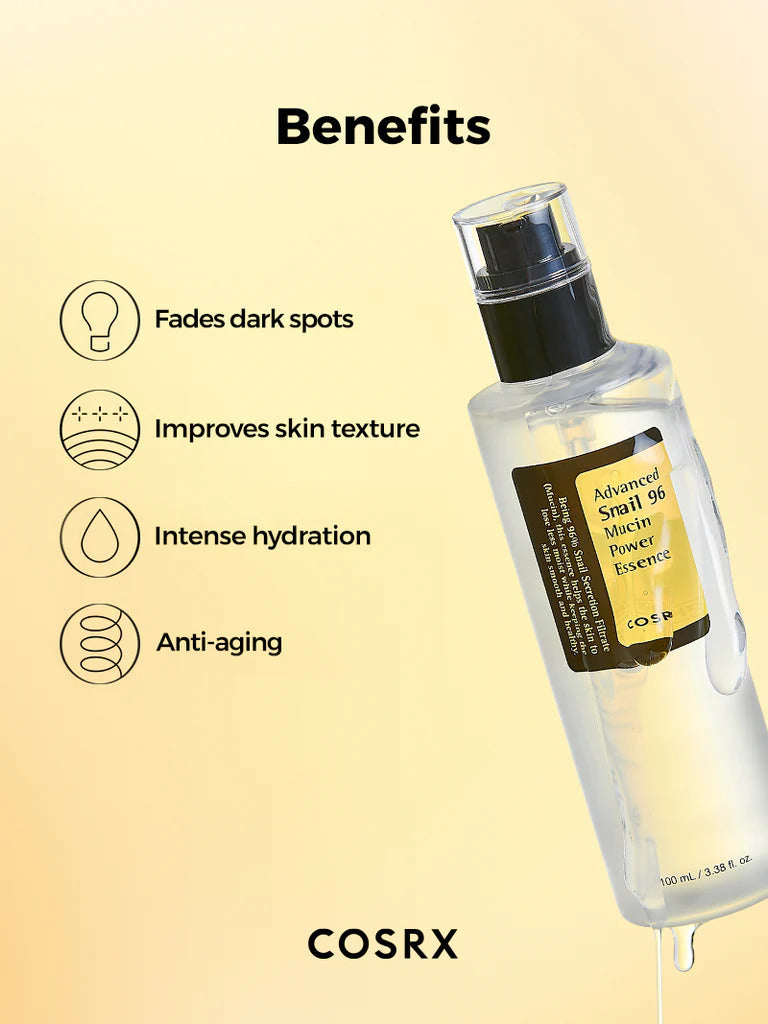 Advanced Snail 96 Mucin Power Essence - Moisturizing Snail Mucus Essence - 100ml
