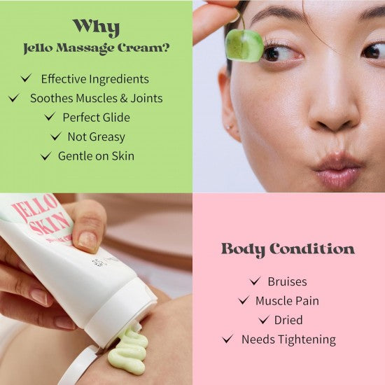 Jelloskin Massage Cream For Face and Body 200ml