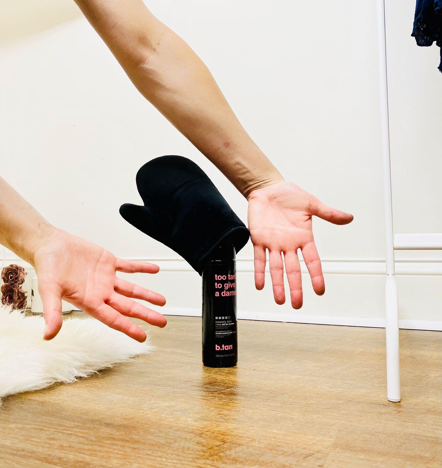Self tanning mitt, I don't want tan on my hands - BTan
