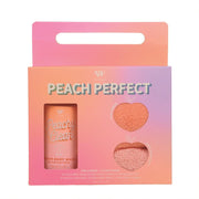 Peachy Multi Gift Set with Shower gel 300ml, exfoliating washcloth, hair turban - By Upper Canada