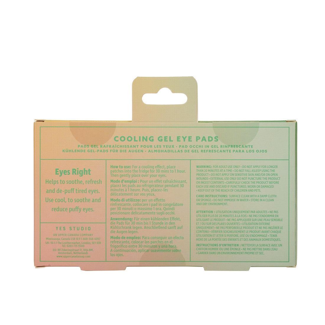 Zest Life Cooling Gel Eye Pads - By Upper Canada