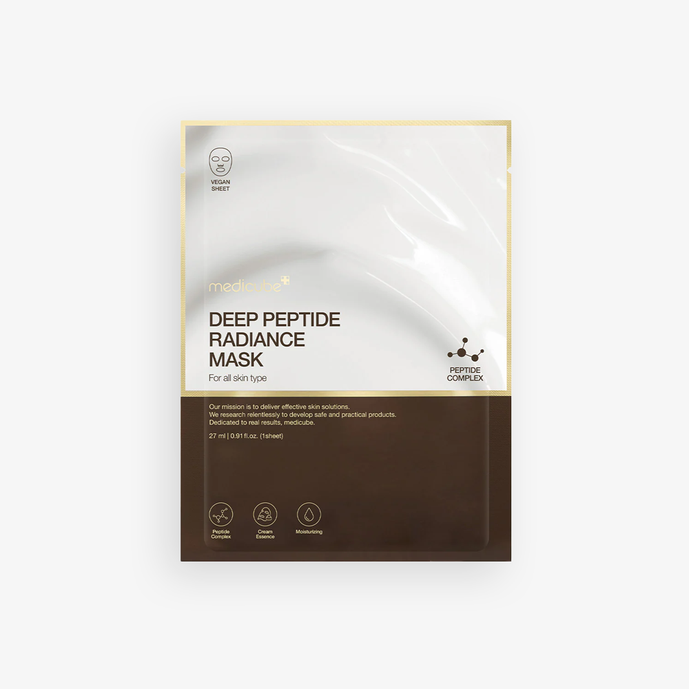 Deep Peptide Mask - Illuminating Face Sheet Mask with Peptides - 1pcs/27ml