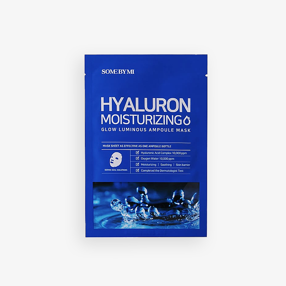 Hyaluron Moisturizing - Glow Luminous Ampoule Mask - Moisturizing Sheet Mask - 25g