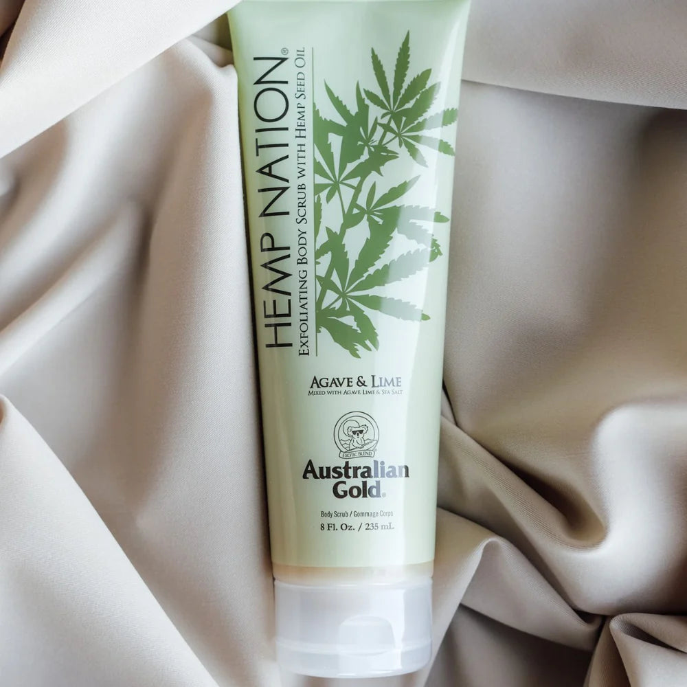 Moisturizing Body Scrub, Hemp Nation Agave & Lime 237ml - Australian Gold
