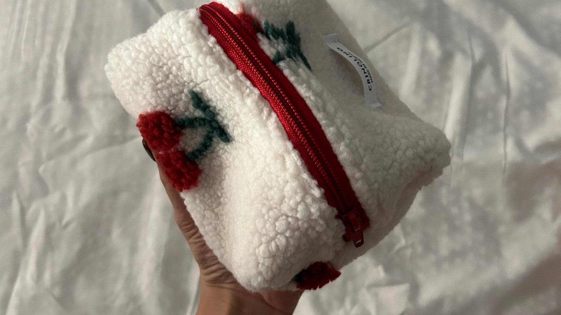 Crinolino Cherry Pop makeup bag