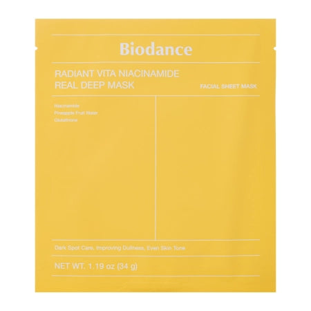 Radiant Vita Niacinamide Real Deep Mask - Illuminating Face Mask